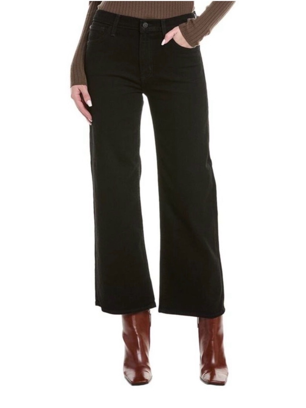 Hudson Jeans Rosalie Black Rinse Wide Leg Jean.